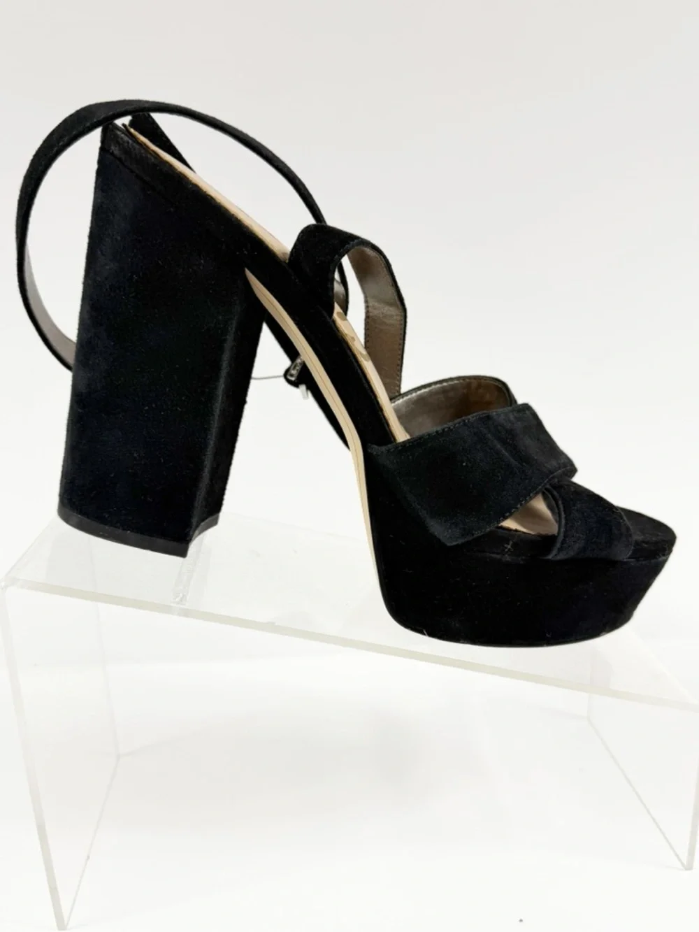 Sam Edelman Mara Black Suede Platform‎ Shoes 8.5